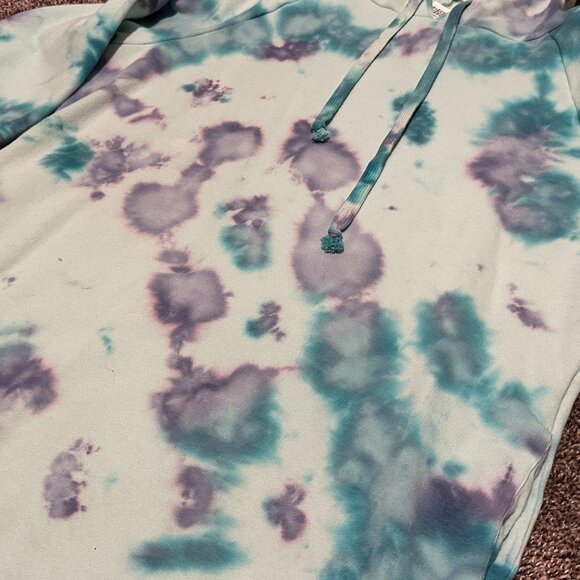 PINK by Victoria’s Secret Tunic/Dress Length Campus Sweatshirt Hoodie SZ Medium - Picture 2 of 7